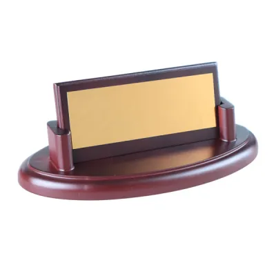 Ahşap Oval Masa İsimliği 107