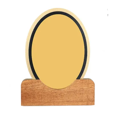 Büyük Royal Sublimasyon Ahşap Plaket - Altın Metalli