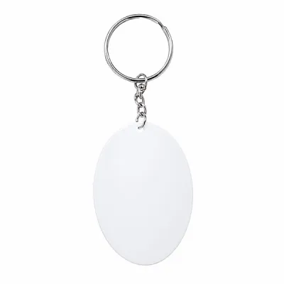 Sublimasyon Metal Oval Anahtarlık 5x3,5 cm